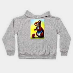 WHO STOLE MY NUT CONFUSED SQUIRREL Kids Hoodie